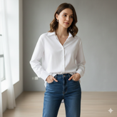 شومیز سفید زنانه کد 10820