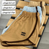 شورتک زنانه طرح گلدوزی miu miu کد ۱۰۸۹۳