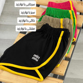 شورتک زنانه طرح گلدوزی miu miu کد ۱۰۸۹۳