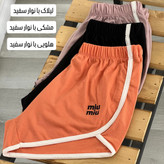 شورتک زنانه طرح گلدوزی miu miu کد ۱۰۸۹۳