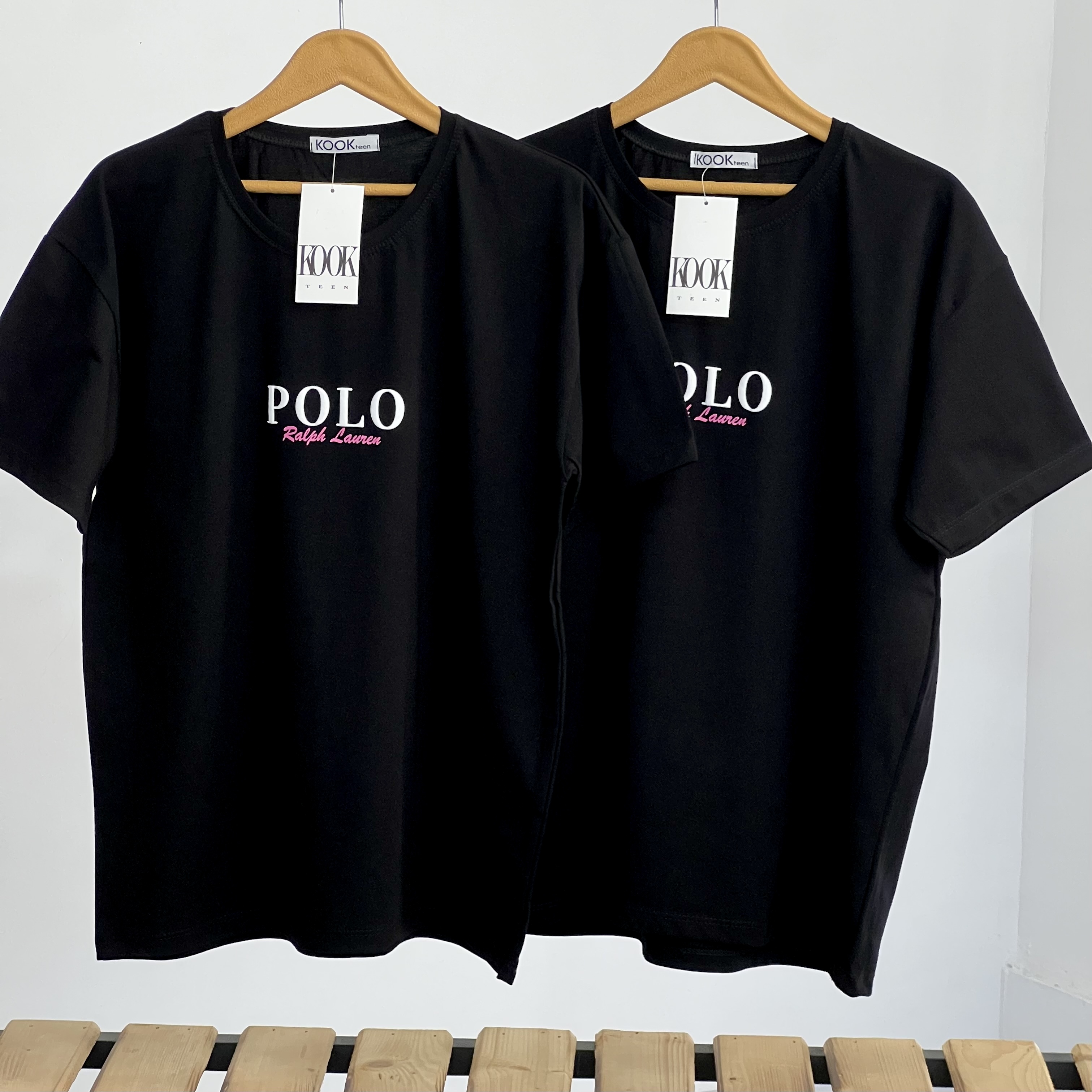تیشرت زنانه نخ پنبه چاپ polo برند کوک کد 10934